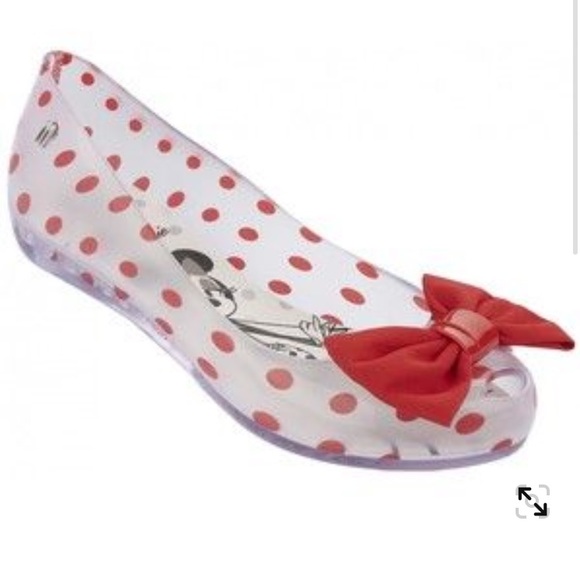 Melissa Ultragirl Minnie Mouse Polka Dot Flats - Picture 1 of 12